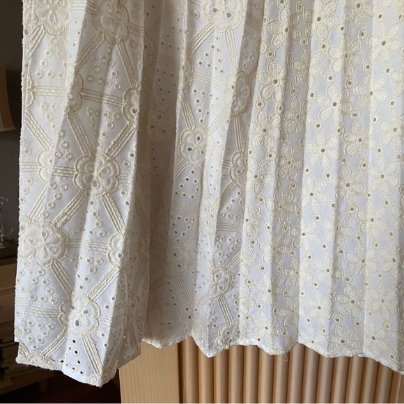 Zara pleated eyelet embroidery maxi skirt white - Picture 8 of 8